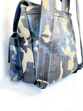 Camo Leather Embossed Backpack